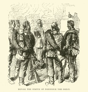 Nagy Frigyes szobra előtt, 1871. máj alkotó: English School