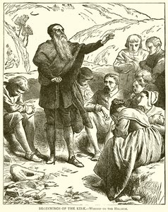 A Kirk kezdetei – Istentisztelet a domboldalon alkotó: English School