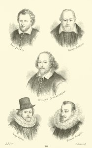 Ben Jonson, George Buchanan, William Shakespeare, Lord Bacon, Edmund Spenser alkotó: English School