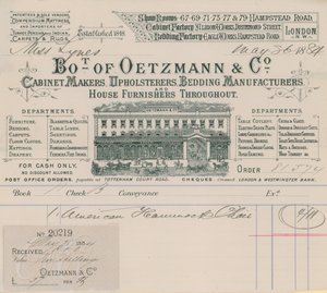 Bill az Oetzmann & Co-tól, szekrénykészítők, kárpitosok, ágyneműgyártók és lakbútorok alkotó: English School