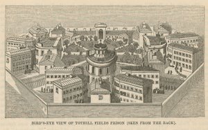 A Tothill Fields börtön madártávlatából alkotó: English School