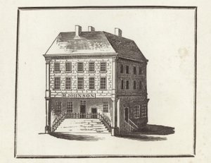 Dr. Johnson születési helye, Litchfield, Staffordshire alkotó: English School