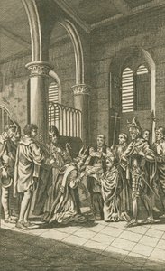 London püspökei és polgárai, akik hűséget esküdnek Hódító Vilmosnak alkotó: English School
