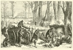 Ducrots tábornok csapatainak bivakja Vincennes erdőjében, 1870. október alkotó: English School