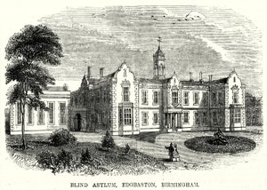 Blind Asylum, Edgbaston, Birmingham (metszet) alkotó: English School