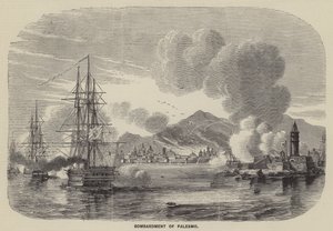Palermo bombázása (metszet) alkotó: English School