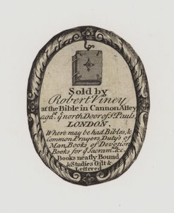 Könyvkereskedők, Robert Viney, kereskedelmi kártya alkotó: English School
