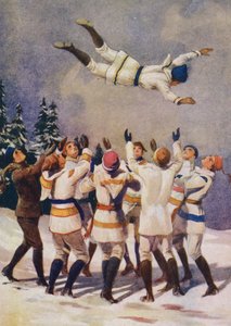 Pattogó, kanadai téli sport (színes litho) alkotó: English School