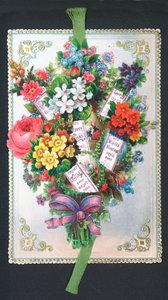 Virágcsokor, karácsonyi kártya alkotó: English School