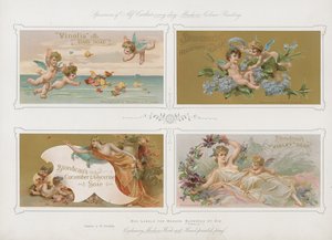 Dobozcímkék Blondeau et Cie uraknak alkotó: English School