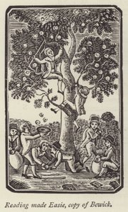 Almát szedő fiúk (metszet) alkotó: English School