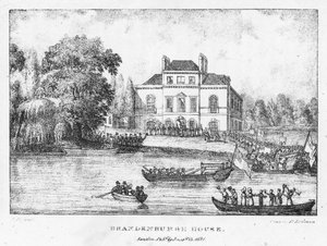 Brandenburgh-ház, London (metszet) alkotó: English School