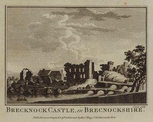 Brecknock kastély, Brecknockshire (metszet) alkotó: English School