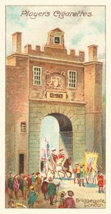 Bridgegate, London (chromolitho) alkotó: English School