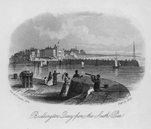 Bridlington Quay a déli mólóról (metszet) alkotó: English School