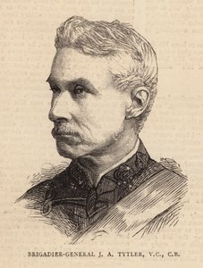 J A Tytler dandártábornok, VC, CB (metszet) alkotó: English School