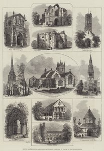 Brit Régészeti Egyesület Wisbechben, Vázlatok a környék helyeiről (metszet) alkotó: English School