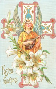 Brit húsvéti üdvözlőlap alkotó: English School