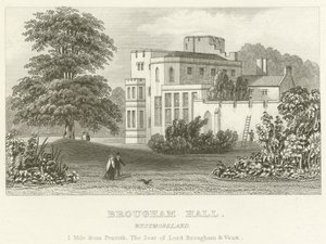 Brougham Hall, Westmoreland (metszet) alkotó: English School
