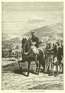 Bruce a bannockburni mezőn alkotó: English School
