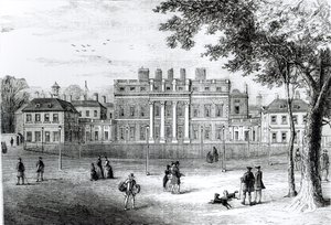 A Buckingham-ház 1775-ben, az „Old and New London: Volume 4”, 1878 körül alkotó: English School