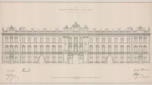 Buckingham-palota, Keleti Front emelkedése alkotó: English School
