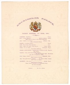 Buckingham-palota koncert, 1890. június 13 alkotó: English School