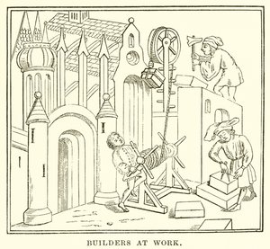 Bauarbeiter bei der Arbeit von English School