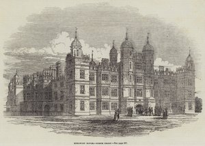 Burghley ház, északi front (metszet) alkotó: English School