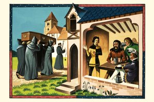 Temetés a régi időkben alkotó: English School