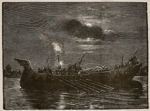 Henrik király temetése, a Cassells Illustrated History of England illusztrációja (szépia fotó) alkotó: English School
