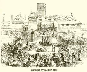 Égő Smithfieldben alkotó: English School