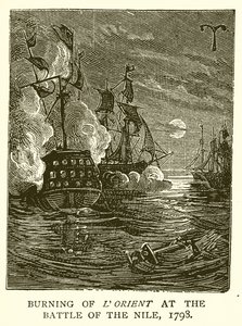 LOrient felgyújtása a nílusi csatában, 1798