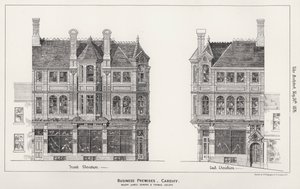 Üzleti helyiségek, Cardiff (metszet) alkotó: English School