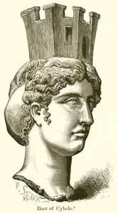 Cybele mellszobra