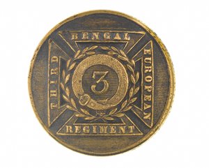 Button, tiszt, 3. bengáli európai ezred, 1854-1861 alkotó: English School