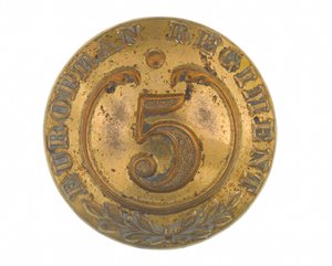 Button, egyéb rangok, 5. bengáli európai ezred, 1858-1860 alkotó: English School