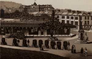 Buxton: Hot Baths and Colonnade (litho) alkotó: English School