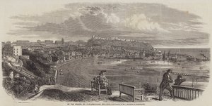 A tengerparton, Scarborough Bay (metszet) alkotó: English School