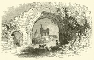 Byland Abbey (metszet) alkotó: English School