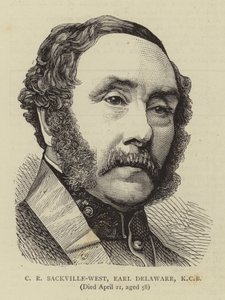 C R Sackville-West, Earl Delawarr, KCB (metszet) alkotó: English School