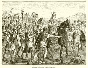 Caesar átkel a Rubiconon alkotó: English School