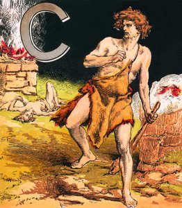 Cain (színes litográfia) alkotó: English School