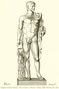 Caligula hősi jelmezben alkotó: English School