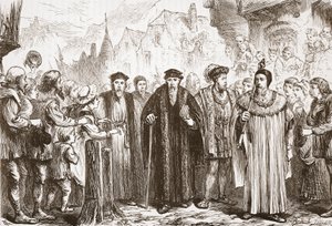 Kálvin újra belép Genfbe, illusztrációja James Aitken Wylie (1808-1890) A protestantizmus története című könyvéből, pub. 1878 alkotó: English School
