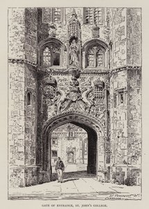 Cambridge: Bejárati kapu, St John