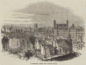 Cambridge, a Várhegyről (metszet) alkotó: English School
