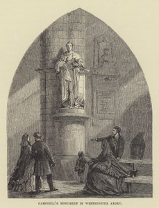 Campbell emlékműve a Westminster Abbeyben (metszet) alkotó: English School