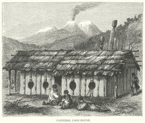 Kannibál-főzőház (metszet) alkotó: English School