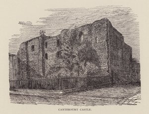 Canterbury: Canterbury kastély (litho) alkotó: English School
